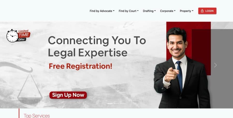 Screenshot of the Legal Opinions website